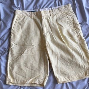 Yellow Polo Cotton Shorts